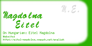 magdolna eitel business card